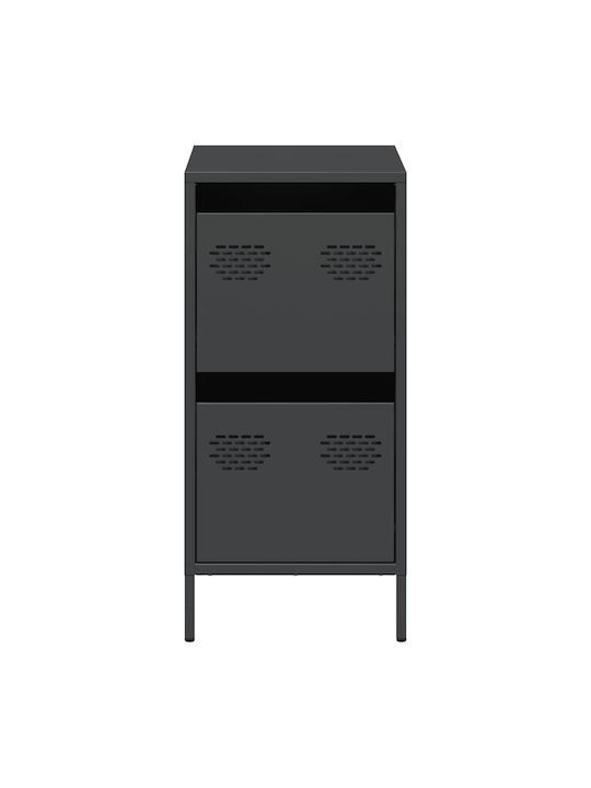 Cabinet de Birou Metalic Negru 35x39x73.5cm