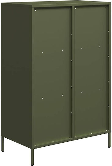 Cabinet de Birou Metalic Green olive oil 68x39x103.5cm