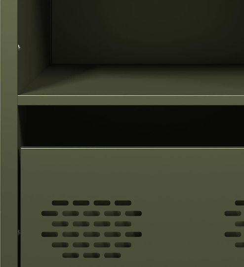 Cabinet de Birou Metalic Green olive oil 68x39x103.5cm