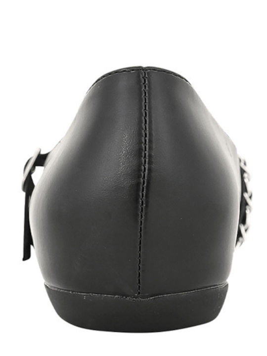 Leather Ballerinas Redbrin Black