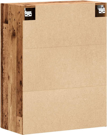 Hängeschrank fürs Wohnzimmer aus Spanplatte Braun 69,5 x 34 x 90 cm