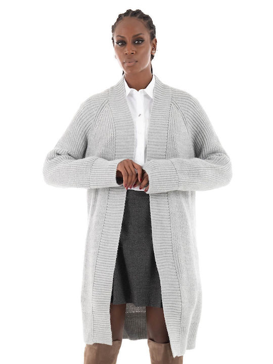 Only Long Women's Knitted Cardigan Grey