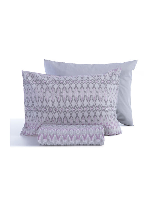 Nef-Nef Homeware Duvet Cover Set Cotton Single with Pillowcase 170x240 Avion Grey