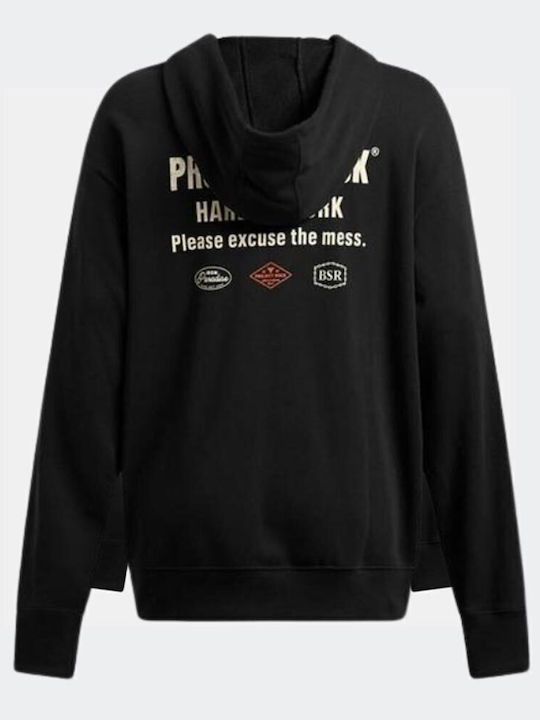 Project Rock Women's Sweatshirt Jacket Hooded Black