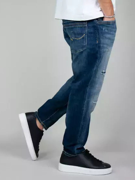 Jack & Jones Men's Denim Pants in Tapered Line Blue Denim