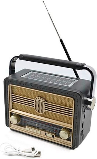 105721 Retro Solar cu USB Gri