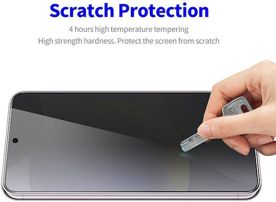 Anti-spy Full Face Tempered Glass Μαύρο (Galaxy S24 FE)