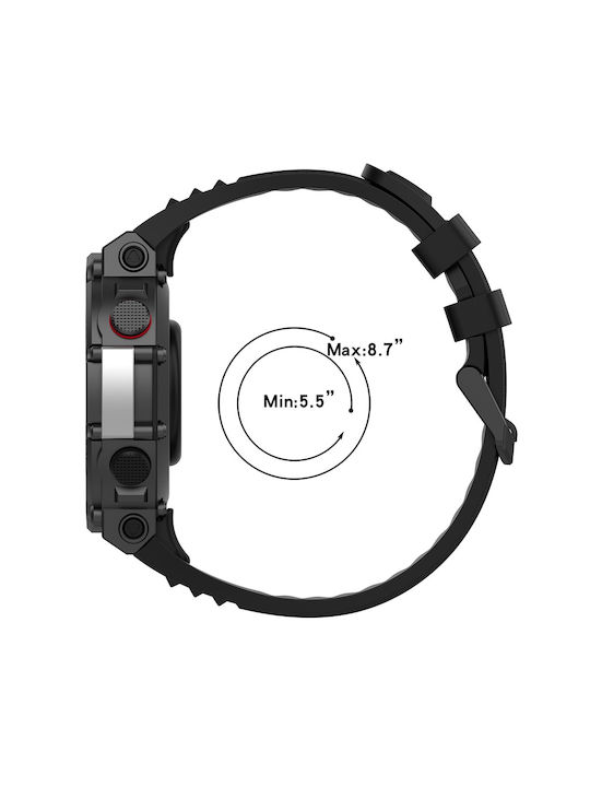 Techsuit Λουράκι Σιλικόνης Μπλε (Amazfit T-Rex 2)