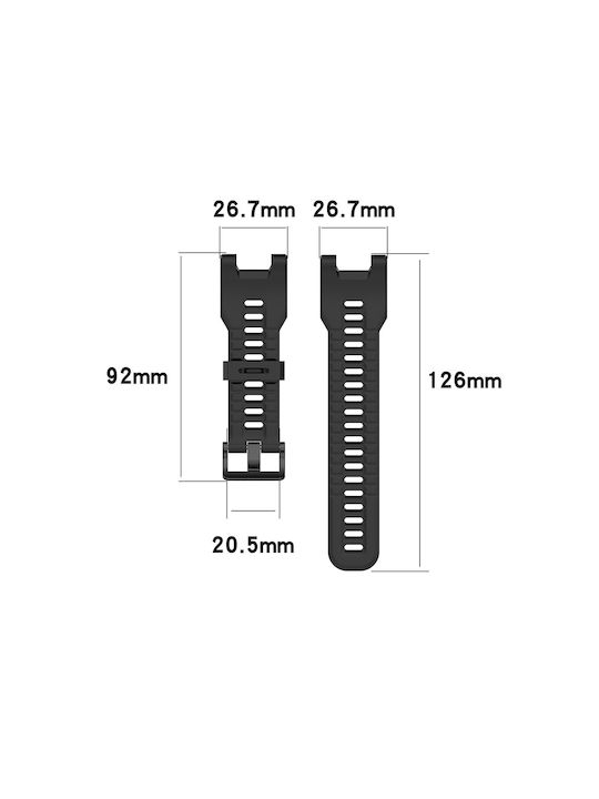 Techsuit Λουράκι Σιλικόνης Γκρι (Amazfit T-Rex)