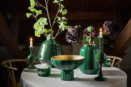 Bol de Metal Pip Studio Bază Verde 20cm x 30cm