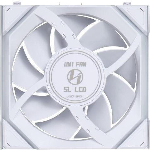 Lian Li UNIFAN SL Wireless LCD Case Fan 120mm (1900rpm / 58.08cfm) με RGB Φωτισμό Λευκό