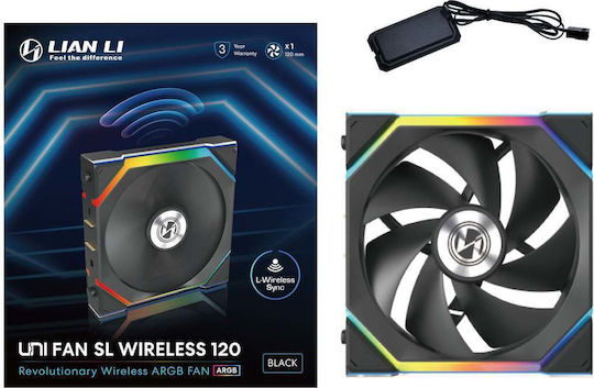 Lian Li UNIFAN SL Wireless Case Fan 120mm with RGB Lighting 1pcs