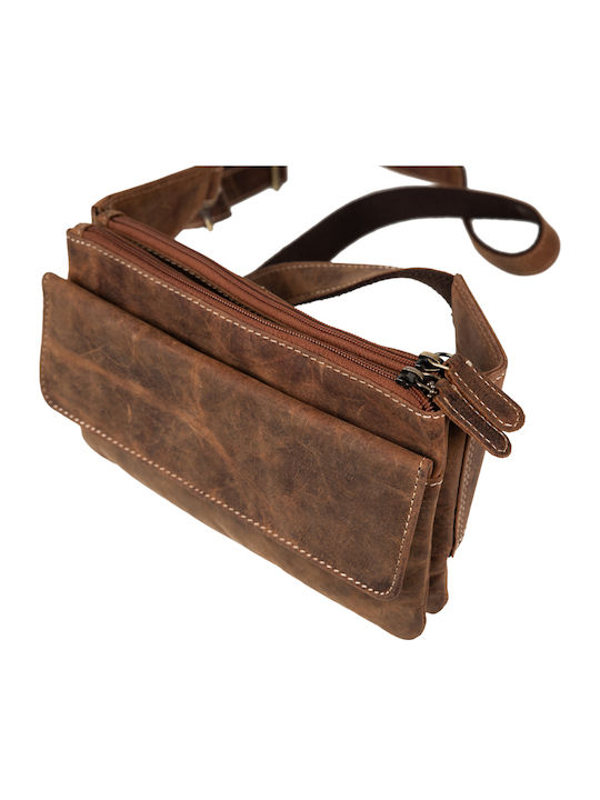 Leather Waist Bag Tabac Brown