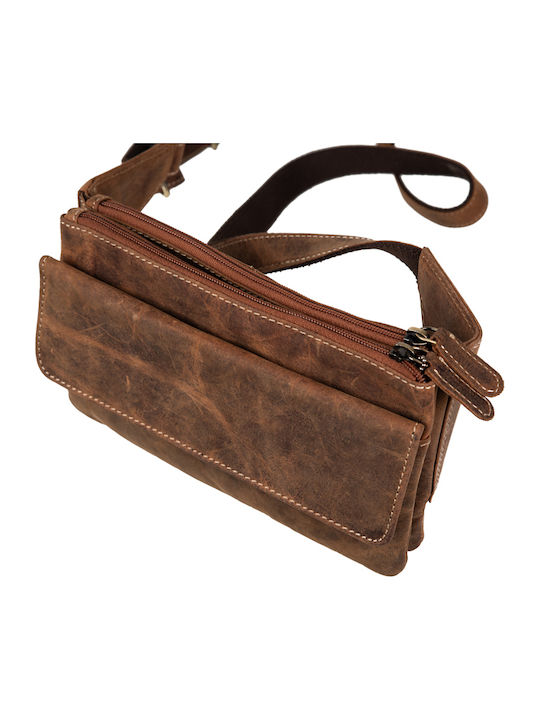 Leather Waist Bag Tabac Brown