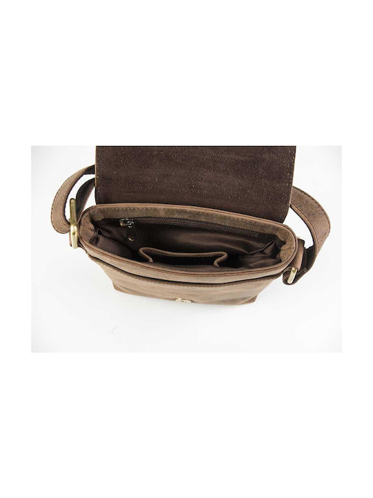 Leather Creations XK Leather Men's Bag Shoulder / Crossbody Brown