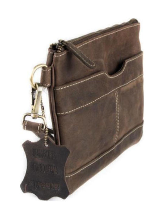 Leather Men's Bag Shoulder / Crossbody Brown