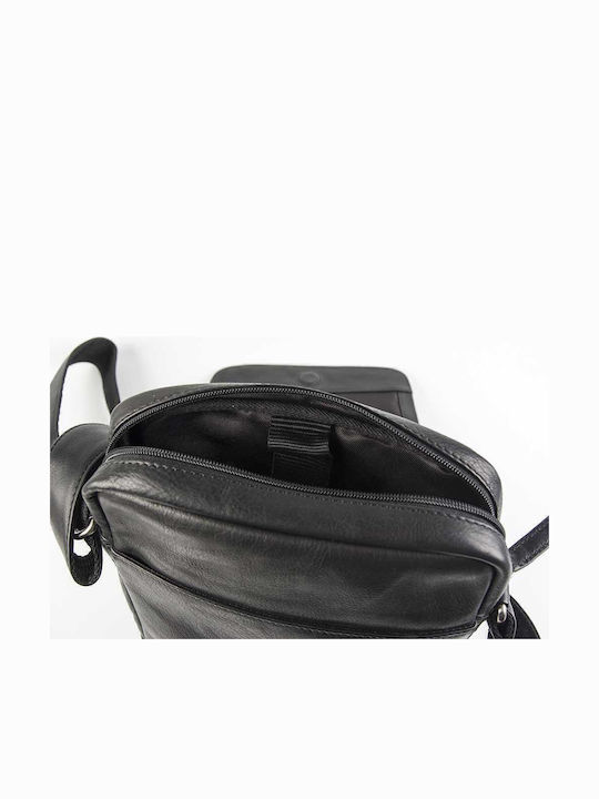 Leather Men's Bag Shoulder / Crossbody Black