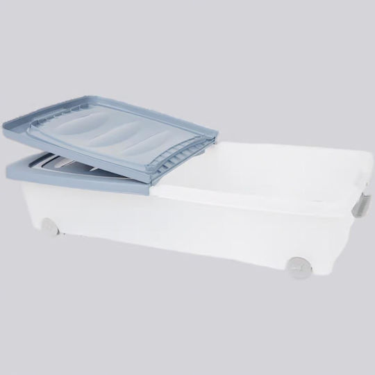 Koopman Cutie De Depozitare Din Plastic Cu Roți Și Capac 32lt