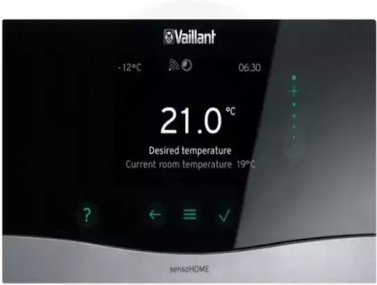 Vaillant VRT 380 Set SensoHOME Digital Termostat Spațiu Inteligent cu Ecran Tactil și Wi-Fi