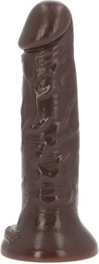 Toyz4lovers Ρεαλιστικό Dildo με Βεντούζα Καφέ 13.5cm