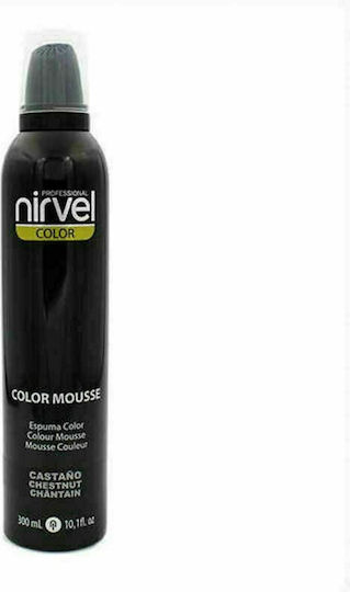 Nirvel Color Mousse Χρωμοαφρός Καστανό 300ml