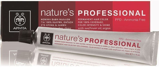 Apivita Nature's Professional Βαφή Μαλλιών Χωρίς Αμμωνία 5.4 Καστανό Ανοιχτό Χάλκινο 50ml