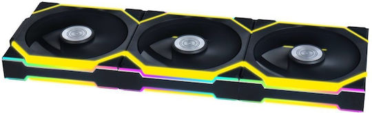Lian Li UNIFAN SL Wireless Reverse Blade Case Fan 120mm (2000rpm / 64cfm) with RGB Lighting 3pcs