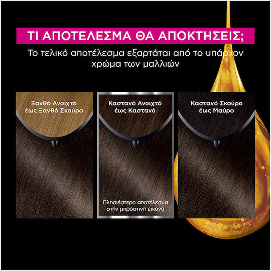 Garnier Olia Βαφή Μαλλιών Χωρίς Αμμωνία 5.0 Καστανό Ανοιχτό 60gr