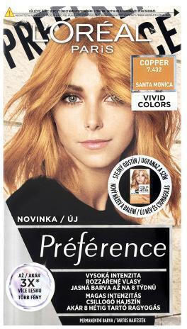 L'Oreal Paris Preference Vivid Colors Hair Dye 7.432 Copper