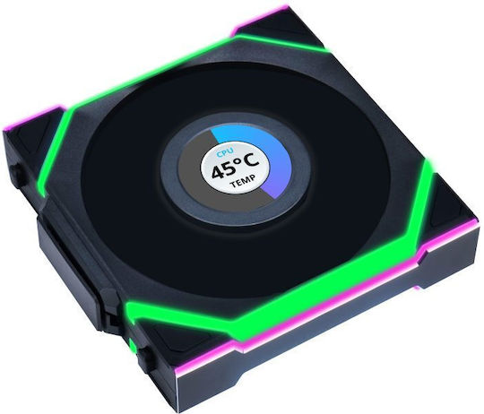 Lian Li UNIFAN SL Безжичен Вентилатор За Кутия 120мм (1900 Оборота / 58.08 CFM) С RGB Осветление 3 Бр