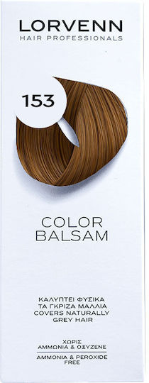 Lorvenn Color Balsam Полуперманентна Боя За Коса Без Амоняк 153 Светло Кестеняво Златисто 60ml