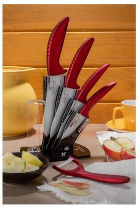 Edenberg Knife Set with Block from Ceramic 6pcs