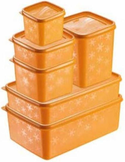Homeone Set Cutii De Prânz Transparente 6 Bucăți
