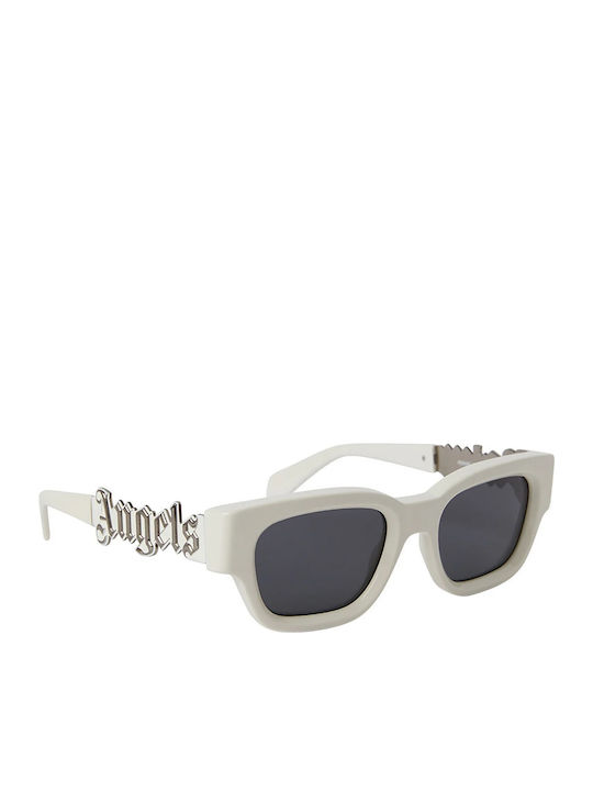 Palm Angels Unisex Γυαλιά Ηλίου με Μπεζ Κοκκάλινο Σκελετό και Γκρι Φακό