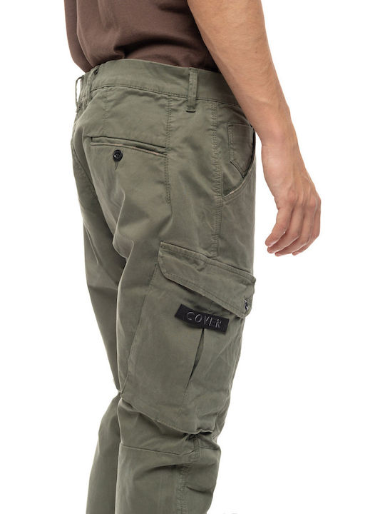 Hose Cargo in Schlanker Passform Light Olive