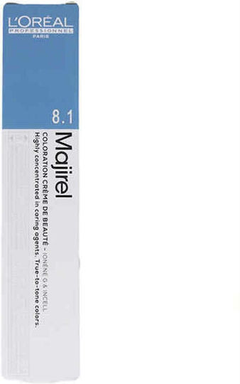L'Oréal Professionnel Majirel Cool Inforced Βαφή Μαλλιών 8.1 Ξανθό Ανοιχτό Σαντρέ 50ml