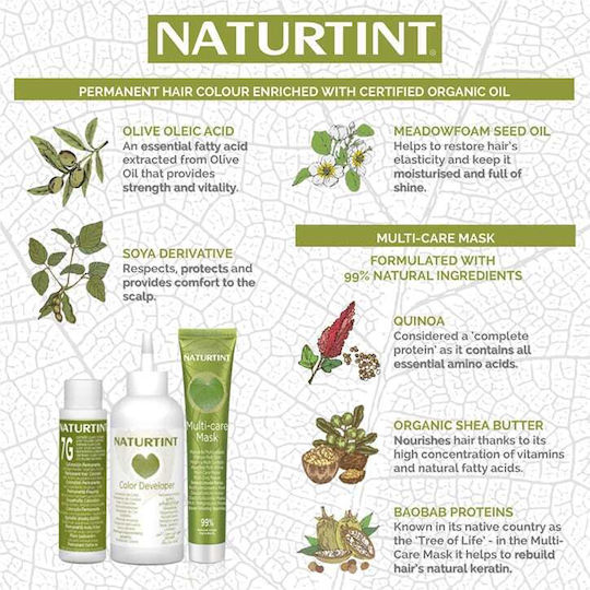 Naturtint Permanenter Haarfärbemittel Χωρίς Αμμωνία 10n Ξανθό Πλατινέ 165ml