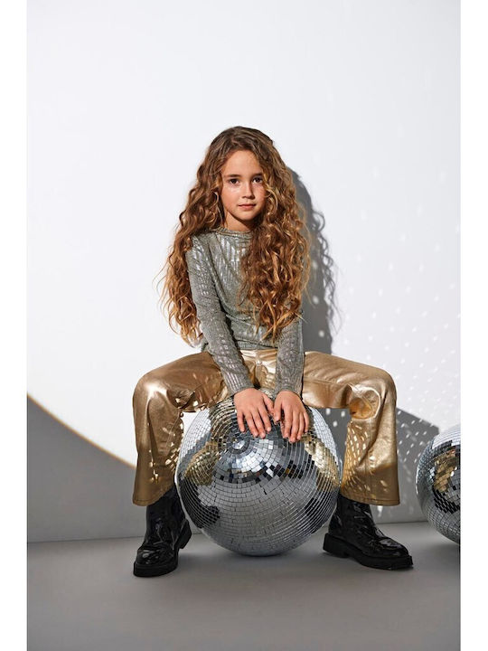 Kids' Shirt Long Sleeve Silver