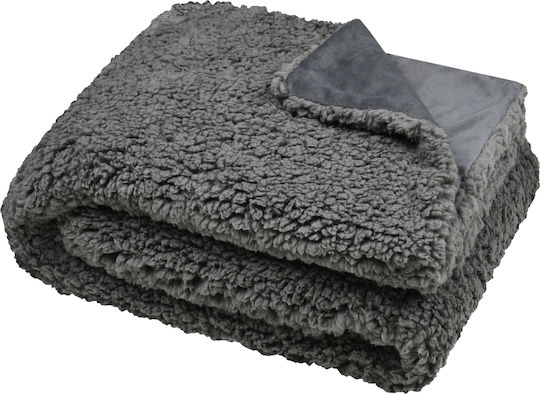 S-f Dudley Fleece Blanket Sofa 130x150cm Souris
