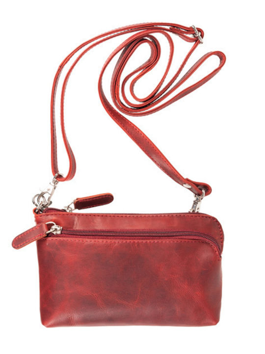 Leder Damentasche Handtasche Rot