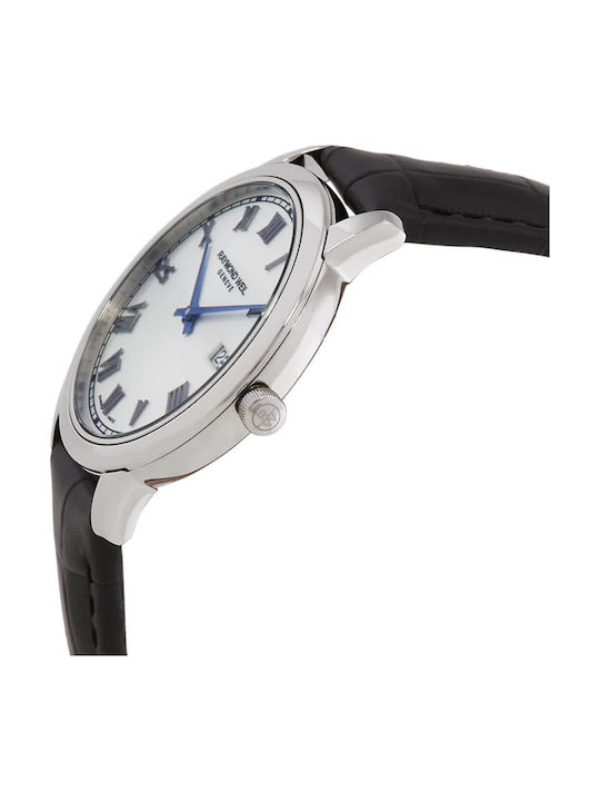 Raymond Weil Toccata Γυναικείο Ρολόι 34mm Μπαταρίας με Μαύρο Δερμάτινο Λουράκι