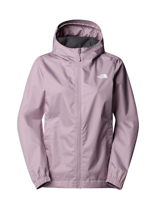 Quest Women's Hiking Short Lifestyle Jacket for Winter Purple Chalk