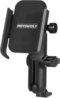 Motowolf Mount Phone Motorcycle with Adjustable Arm 3.5-6.5" for Steering Wheel with Charging