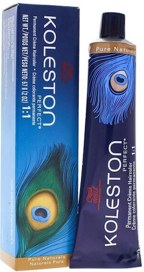 Wella Koleston Perfect Pure Naturals Haarfärbemittel 7/03 Natürliche Blond Gold Permanenter Farbstoff 60ml