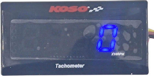 Koso UNIVERSAL Digitales Motorrad-Tachometer Blau
