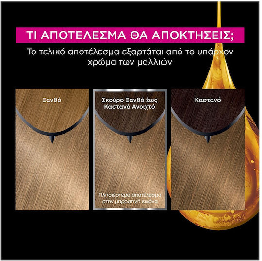 Garnier Olia Βαφή Μαλλιών Χωρίς Αμμωνία 7.13 Ξανθό Μπεζ Σαντρέ 60gr