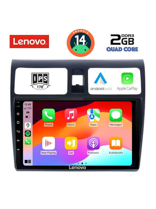 Lenovo Ηχοσύστημα Αυτοκινήτου για Suzuki Swift 2005-2011 (Bluetooth/USB/AUX/WiFi/GPS/Apple-Carplay/Android-Auto) με Οθόνη Αφής 10"