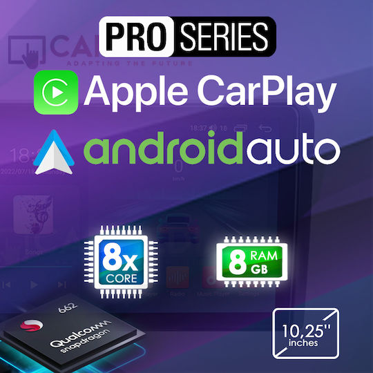 Carmedia Car Audio System for Audi A4 / A5 2008-2015 (Bluetooth/USB/AUX/WiFi/GPS/Apple-Carplay/Android-Auto) with Touch Screen 10.25"