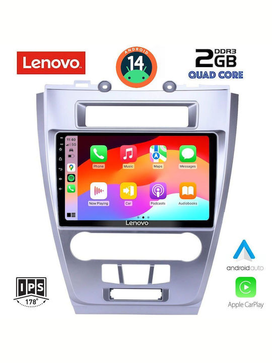 Lenovo Ηχοσύστημα Αυτοκινήτου για Ford Fusion 2012-2017 (Bluetooth/USB/AUX/WiFi/GPS/Apple-Carplay/Android-Auto) με Οθόνη Αφής 10"