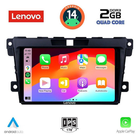 Lenovo Автомобилна Аудио Система (Блутут/USB/AUX/WiFi/GPS/Apple-Carplay/Android-Auto) с Тъчскрийн 9"